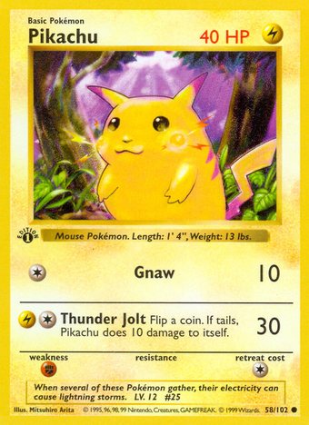Base Set Pikachu